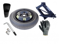 Set - Notrad DACIA JOGGER R16 4x100x60,1 + SCHLÜSSEL + WAGENHEBER + HÜLLE FÜR DEN WAGENHEBER
